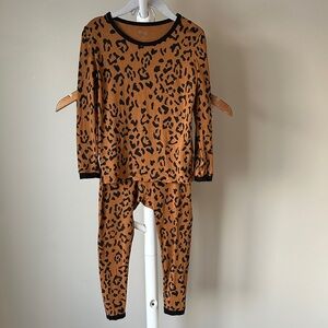 Kyte Baby Nutmeg Big Leopard Pajamas 4T
